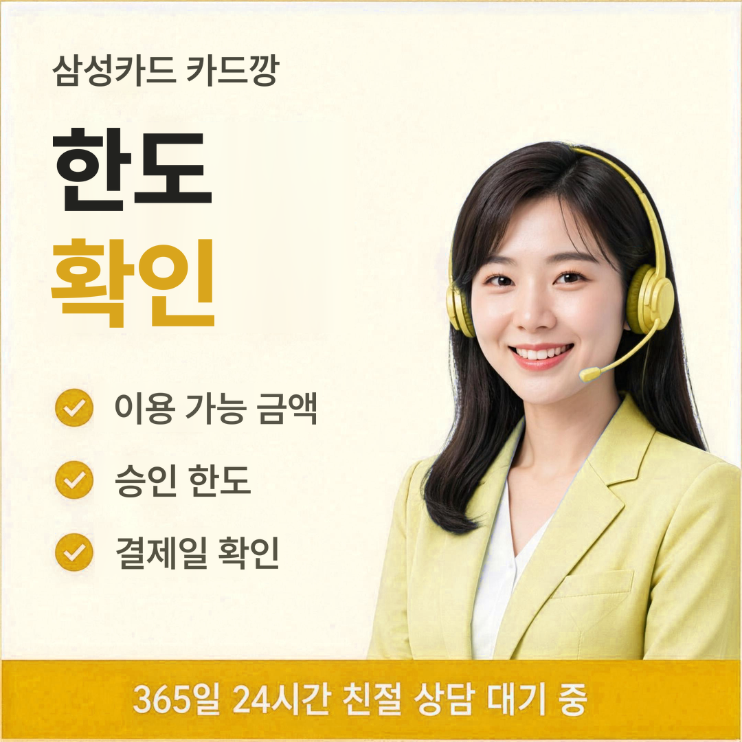 다음머니 삼성카드 카드깡 한도 확인 안내